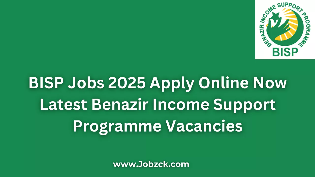 BISP Jobs 2025 Apply Online Now Latest Benazir Income Support Programme Vacancies